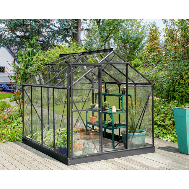 Vitavia Gewächshaus Triton 5000 Schwarz 5 m² inkl. Fundamentrahmen