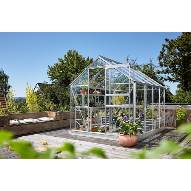 Vitavia Gewächshaus Planet 5000 ESG Alublank B 195 cm x T 257 cm