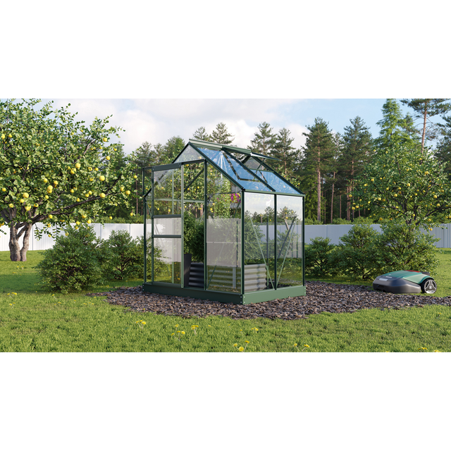 Vitavia Gewächshaus Planet 2500 Smaragd 2,5 m² inkl. Fundamentrahmen