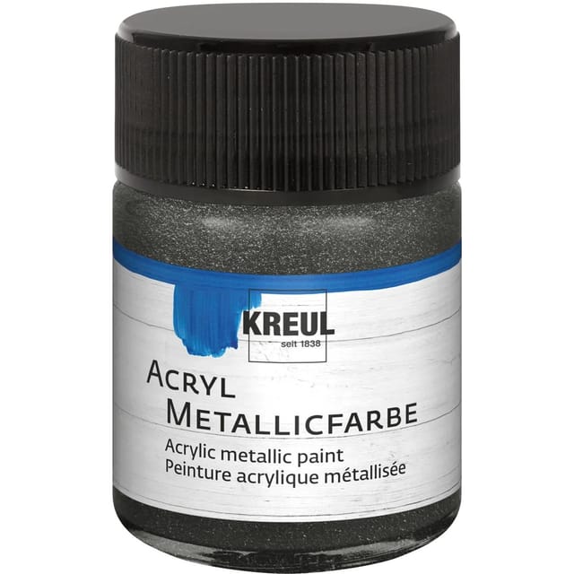 Kreul Acryl Farbe Metallic Anthrazit 50 ml
