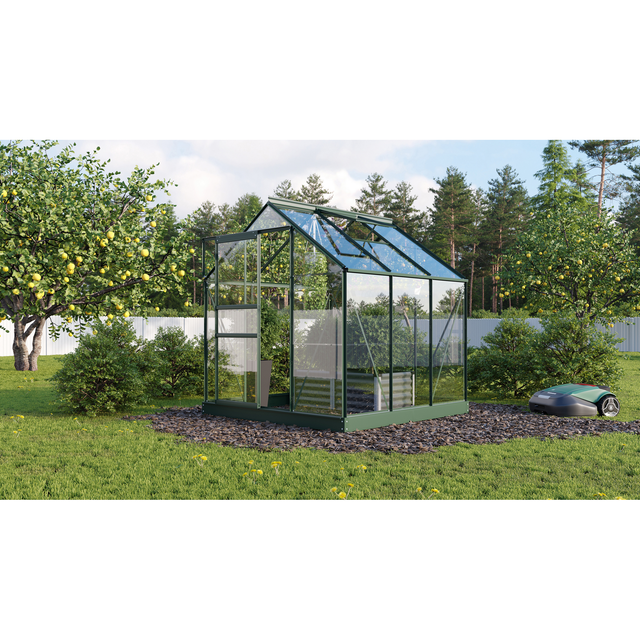 Vitavia Gewächshaus Planet 3800 Smaragd 3,8 m² inkl. Fundamentrahmen