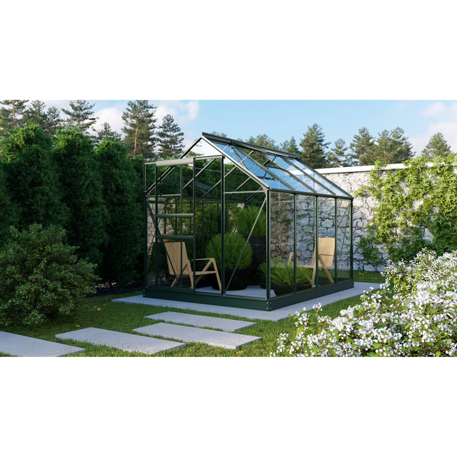 Vitavia Gewächshaus Planet 5000 Smaragd 5 m² inkl. Fundamentrahmen
