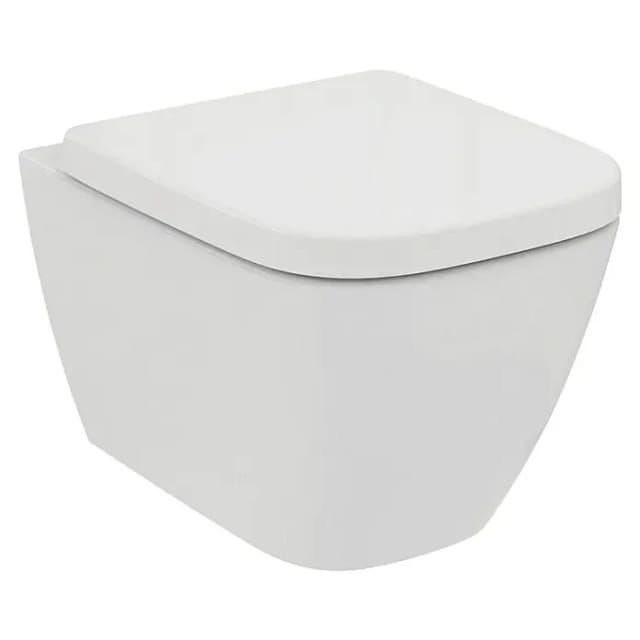 Ideal Standard Wand-WC-Set i.life S Tiefspüler Weiß Spülrandlos 48 cm Weiß