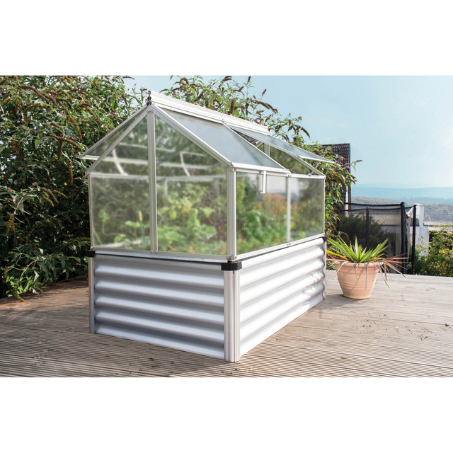Vitavia Hochfrühbeet Gaia Jumbo HKP 4 mm Alu-Blank B 83 x T 122 x H 135 cm