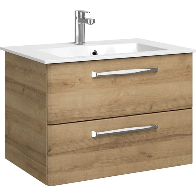 Pelipal Waschbeckenunterschrank Trentino Riviera Eiche 75 cm