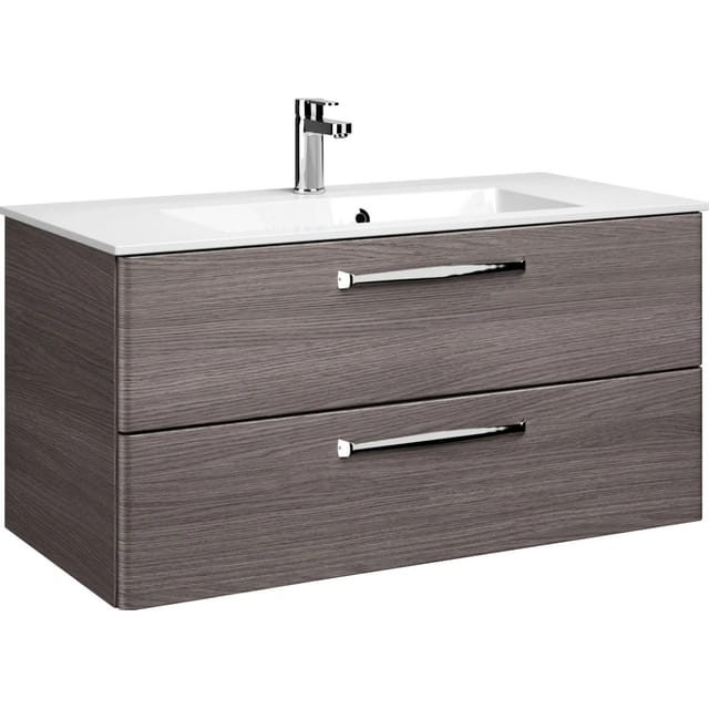 Pelipal Waschbeckenunterschrank Trentino Graphit Struktur 105 cm