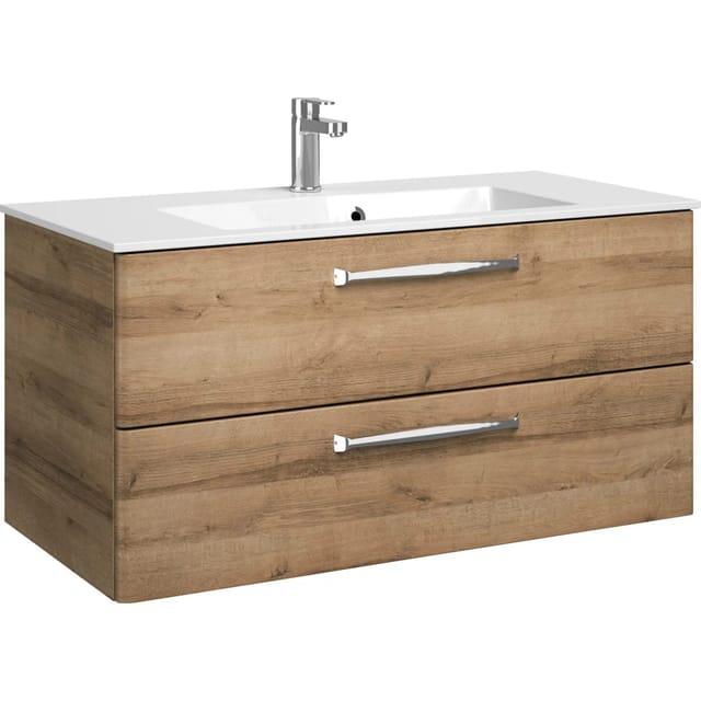 Pelipal Waschbeckenunterschrank Trentino Riviera Eiche 105 cm