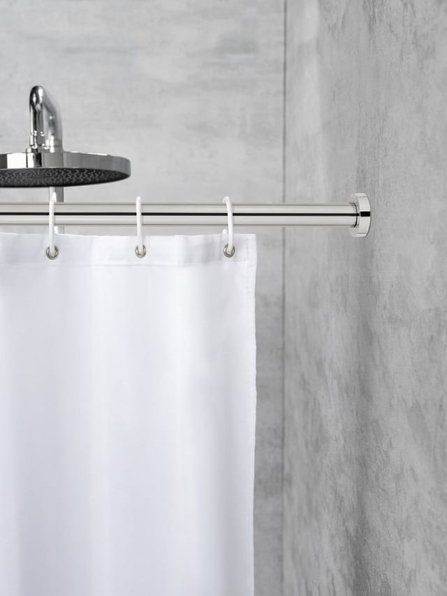Schöner Wohnen Teleskop-Duschvorhangstange Obleon 70 - 115 cm Chrom