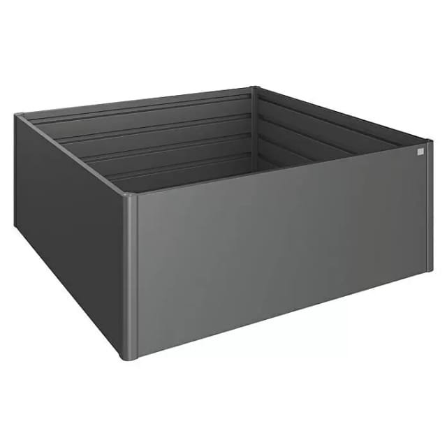 Biohort Metall Hochbeet 2 x 2 Dunkelgrau-Metallic 201 cm x 201 cm x 77 cm