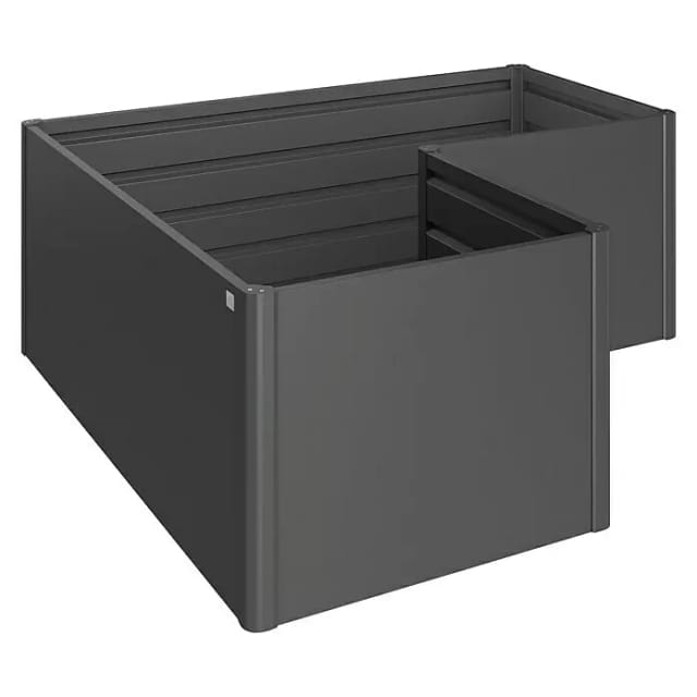 Biohort Metall Hochbeet L Dunkelgrau-Metallic 201 cm x 201 cm x 77 cm