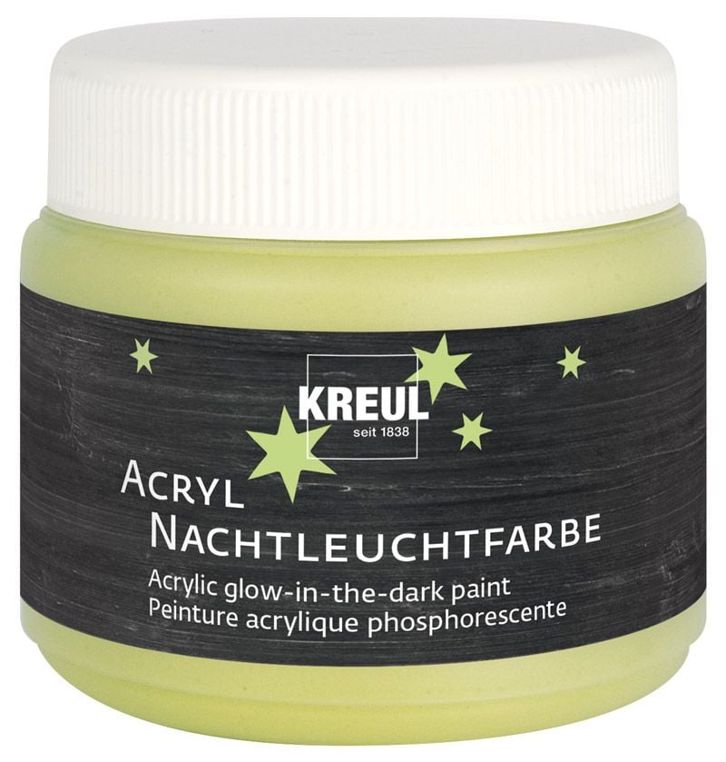 Kreul Acryl Nachtleuchtfarbe Gelb 150 ml