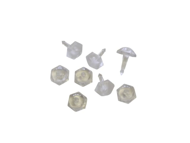 Gardinia Faltenstecker Transparent 50-er Pack