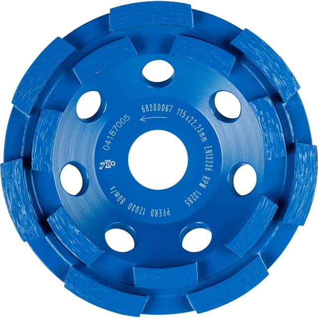 Pferd Diamantwerkzeuge für die Bauindustrie DCW PSF 2 Reihen 115 x 6 x 22,23 mm