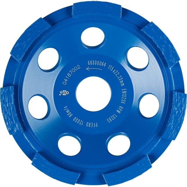 Pferd Diamantwerkzeuge für die Bauindustrie DCW PSF 1 Reihe 115 x 6 x 22,23 mm