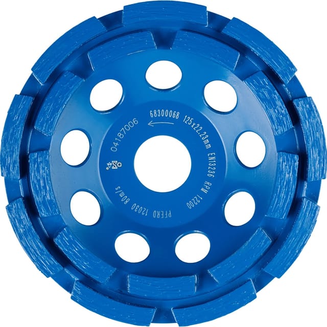 Pferd Diamantwerkzeuge für die Bauindustrie DCW PSF 2 Reihen 125 x 6 x 22,23 mm