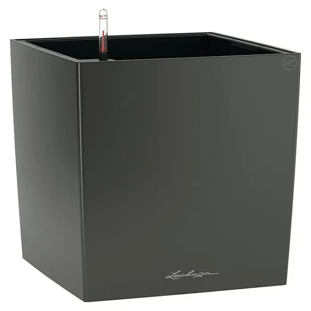 Lechuza® Pflanzgefäß Cube Premium 50 cm x 50 cm Anthrazit metallic