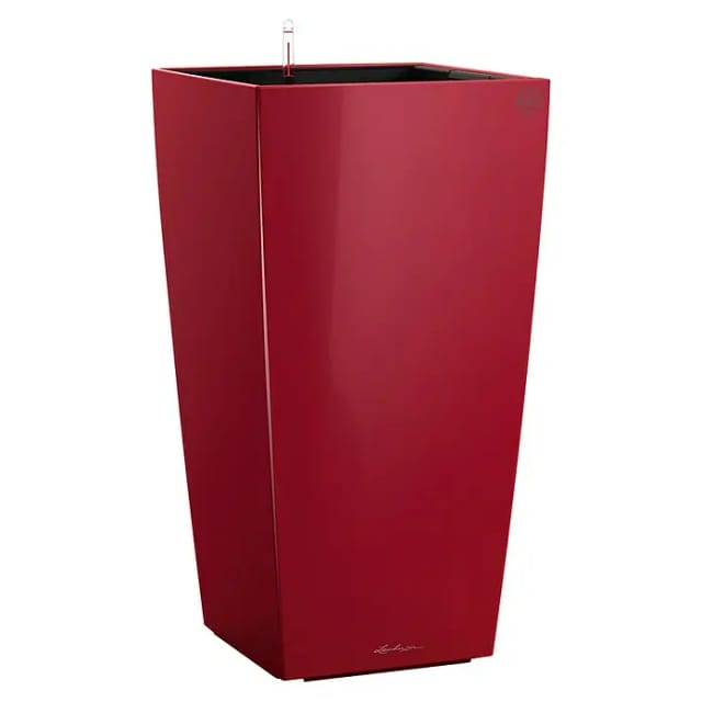 Lechuza® Pflanzgefäß Cubico Premium 40 cm x 40 cm Scarlet Rot hochglanz