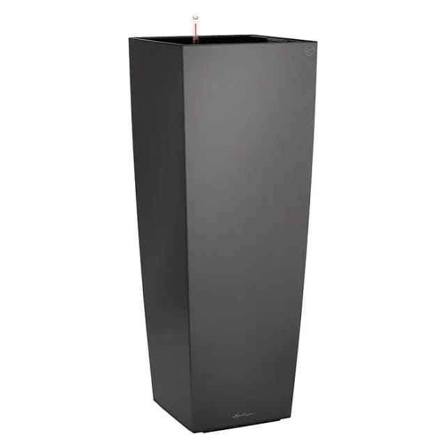 Lechuza® Pflanzgefäß Cubico Alto Premium 40 cm x 40 cm Anthrazit metallic