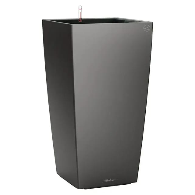 Lechuza® Pflanzgefäß Cubico Premium 50 cm x 50 cm Anthrazit metallic