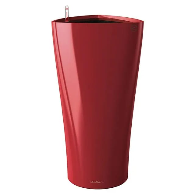 Lechuza® Pflanzsäule Delta Premium 40 cm x 40 cm x 75 cm Scarlet Rot hochglanz