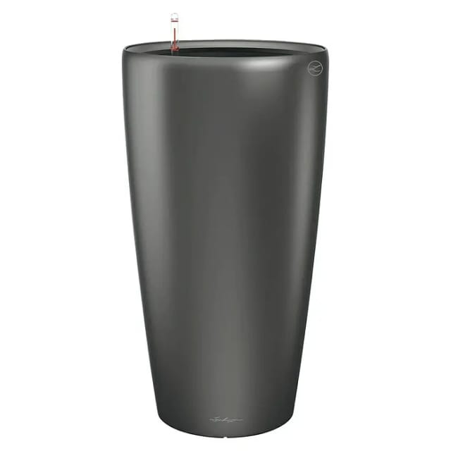 Lechuza® Pflanzgefäß Rondo Premium Ø 40 cm x 75 cm Anthrazit metallic