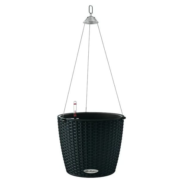 Lechuza® Hängeampel Nido Cottage Ø 27 cm x 23 cm Graphitschwarz