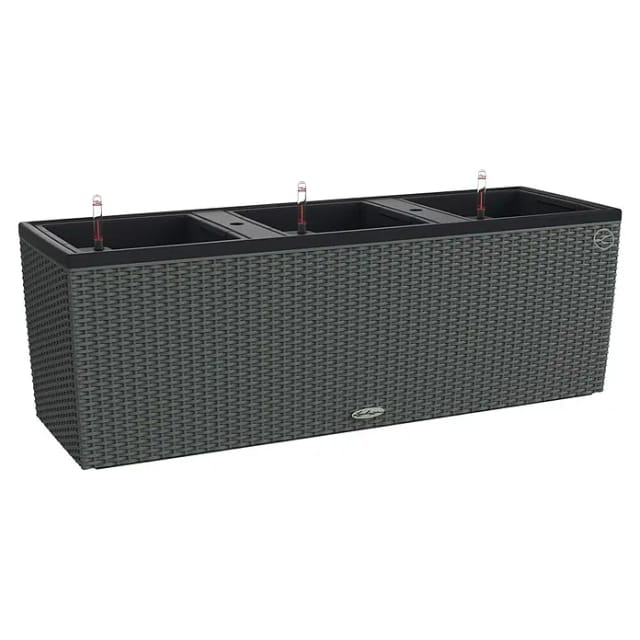 Lechuza® Pflanzgefäß Trio Cottage 130 cm x 42 cm x 44 cm Granit