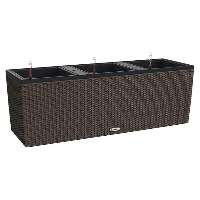 Lechuza® Pflanzgefäß Trio Cottage 130 cm x 42 cm x 44 cm Mokka