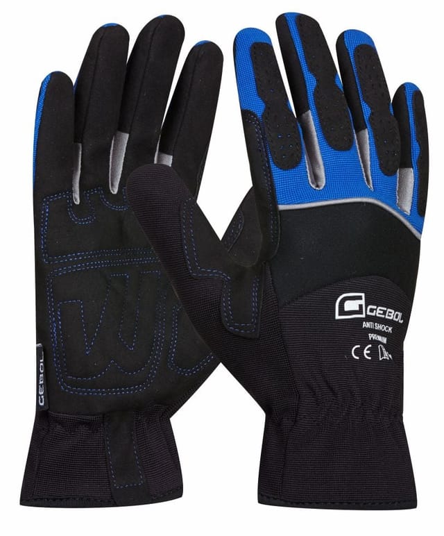 Gebol Handschuh Anti Shock Gr. 10 Schwarz