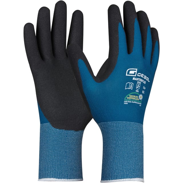 Gebol Handschuh Master Flex Gr. 10 Blau-Schwarz