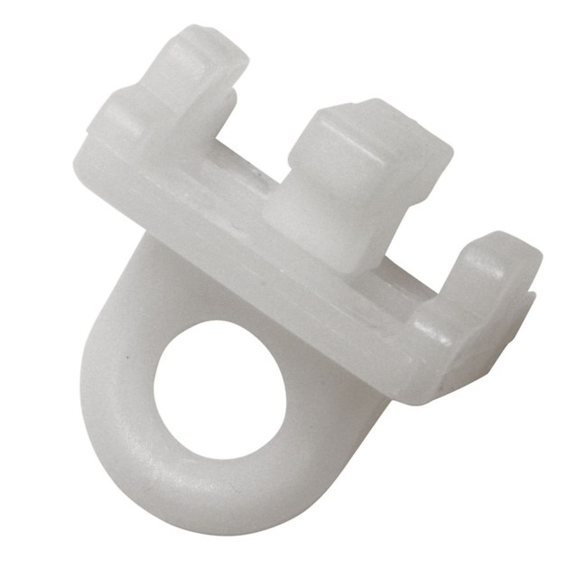 Gardinia Feststeller für Alu-Vorhangschiene Weiß 6-er Pack