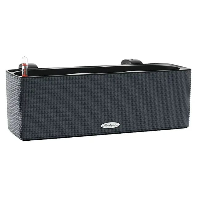 Lechuza® Pflanzgefäß Cube Color Triple 40 cm x 14 cm x 14 cm Schiefergrau