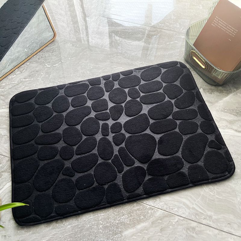 Rutschfeste Badematte Aus Memory-schaum – 50 X 80 Cm – Schwarz