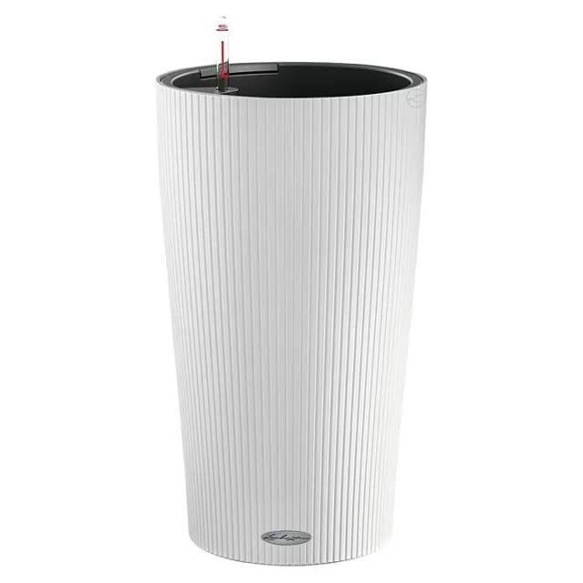 Lechuza® Pflanzgefäß Cilindro Color Ø 23 cm x 41 cm Weiß