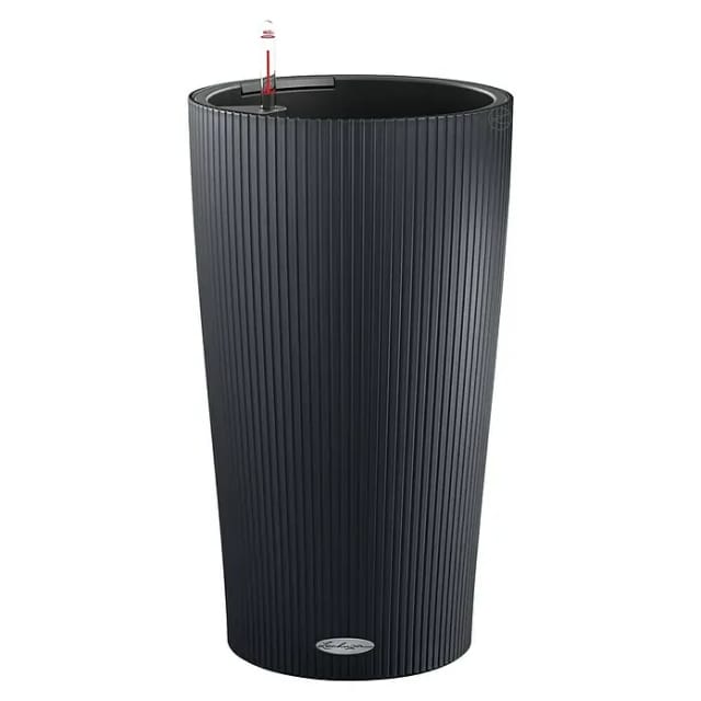 Lechuza® Pflanzgefäß Cilindro Color Ø 32 cm x 56 cm Schiefergrau