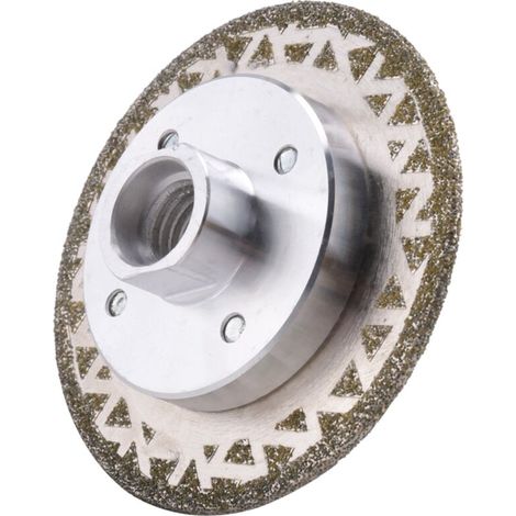 80-mm-doppelseiten-elektrolyt-diamantschleifscheibe, M14-gewinde, Körnung 45, Für Winkelschleifer