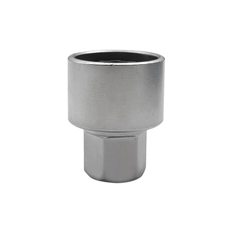 Diebstahlsicherer Steckschlüssel Für Radmuttern – Silberfarbener Stahl – Kompatibel Mit Volkswagen Security Master 538 – Abmessungen 3,7 X 2,8 X 2,8 Cm