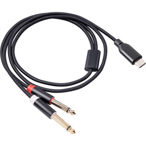 Usb-c Auf 6,5-mm-stereo-audiokabel Für Smartphone-lautsprecher, 1 Meter