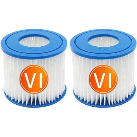 Packung Mit 2 Spa-filterkartuschen, Kompatibel Mit Best-way Ersatzfiltern Der Größe Vi Und Kompatibel Mit Lay-z-spa Whirlpools.
