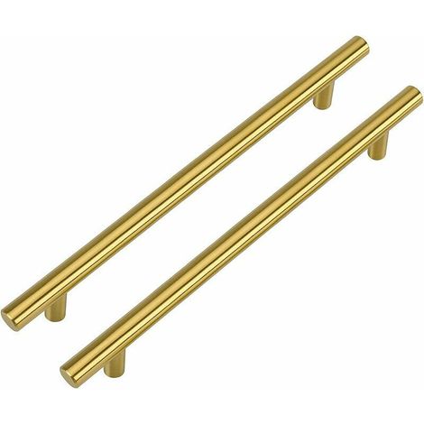 Konvolut Von 2 Goldenen Möbelgriffen, Küchenmöbelgriffe, Mitte 160 Mm, Goldgriffe – Messinggriffe, Schubladengriffe, Küchengriffe Aus Edelstahl