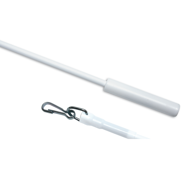 Gardinia Schleuderstab Metall Weiß 100 cm 2-er Pack