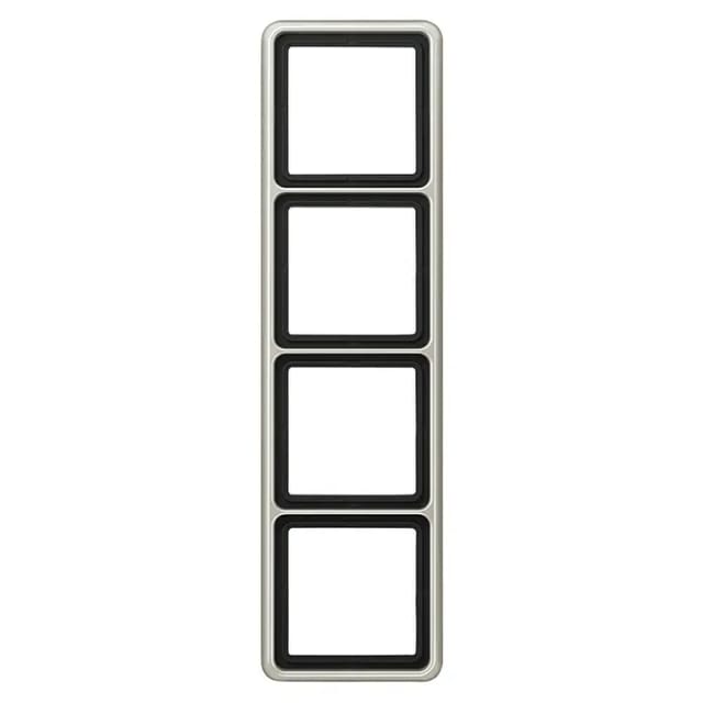 Jung CD500 4-fach Rahmen Platin
