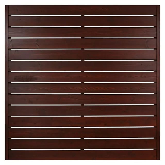 Sichtschutzzaunelement Faro Braun,ackiert 180 cm x 180 cm