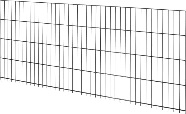 Doppelstabmattenzaun Metall 83 cm x 201 cm Anthrazit