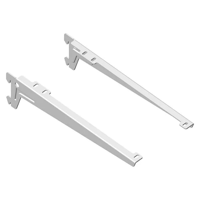 Einloch-Winkelträger Weiß 28 cm 2 Stück
