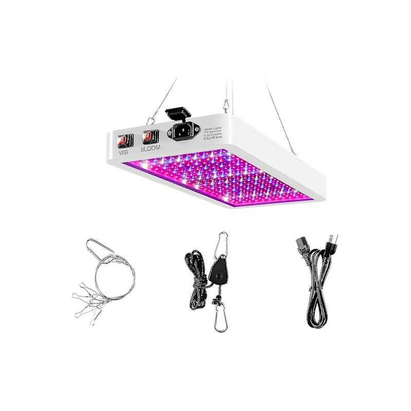 1000w Vollspektrum-led-pflanzenlampe – Zweikanalig (vegetation & Blüte) – 216 Leds – Einfache Installation – Für Hydrokultur Und Gewächshäuser – Andiamo