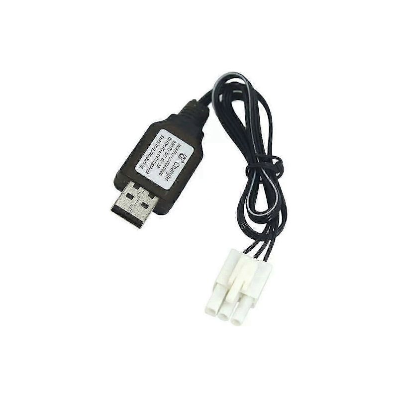 6,4 V 2s 650 Mah Lithium-ionen-akku Mit El4.5-3p-buchse Für Ferngesteuerte Fahrzeuge Und Boote [db] Usb-ladekabel