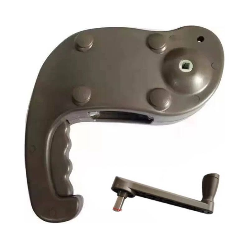Zubehör Für Römische Sonnenschirme – Set Mit 2 Armlehnen Und Griff – Robustes Schwarzes Metall – Rostbeständige Behandlung – Andiamo