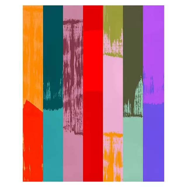 Komar Vliestapete Fehlfarben 200 cm x 250 cm Bunt