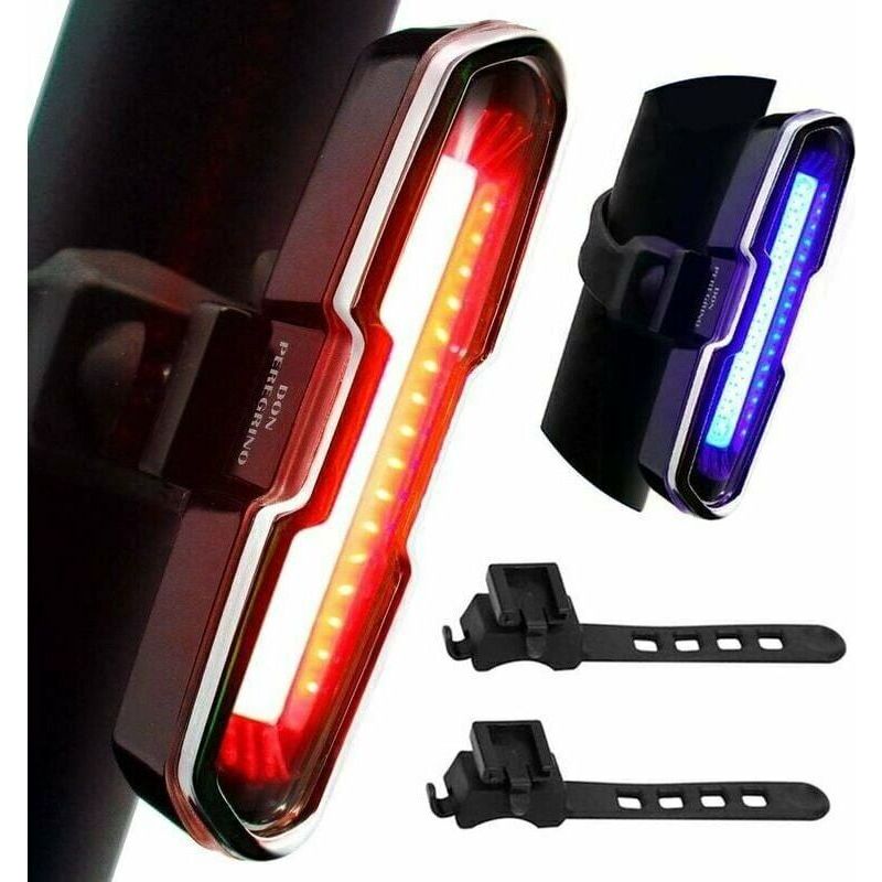 Lucky-88 – 110 Lumen Led-fahrradrücklicht – Usb-aufladbar – 5 Leuchtmodi – Wasserdicht – 150 M Sichtbarkeit Für Mehr Sicherheit